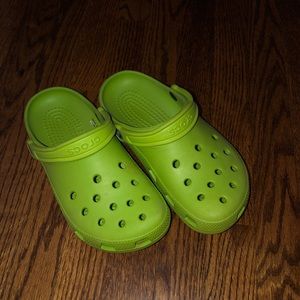 LIME GREEN CROCS